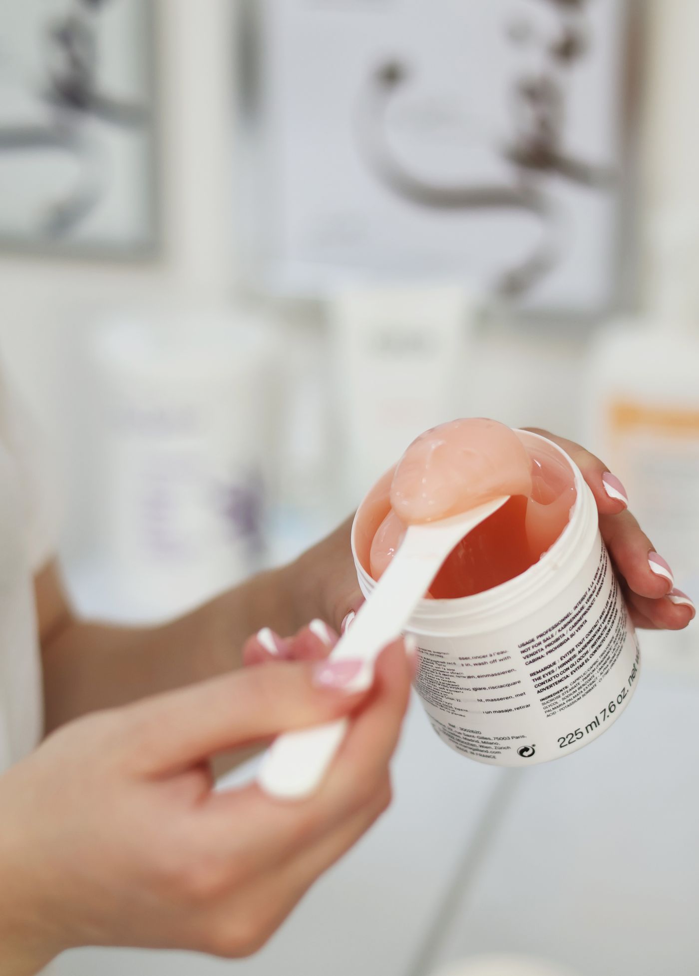 Esthetician preparing premium hard wax